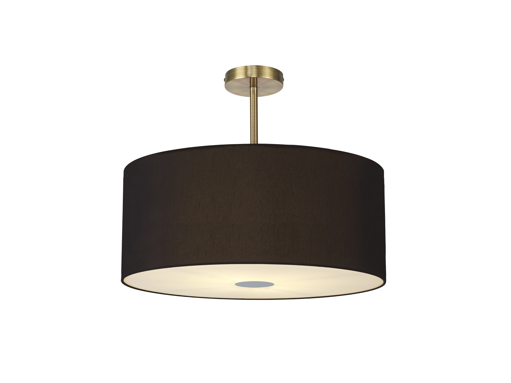 Baymont AB BL/GR Ceiling Lights Deco Semi Flush Fittings